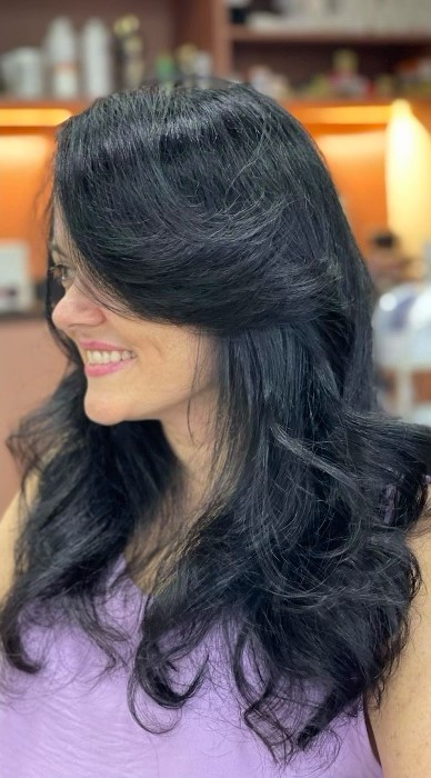 Corte médio desfiado